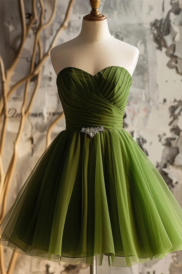 Cute Light Green Tulle Sweetheart Homecoming Dress, Green Tulle Party Promfast Cute Light Green Tulle Sweetheart Homecoming Dress, Green Tulle Party Promfast
