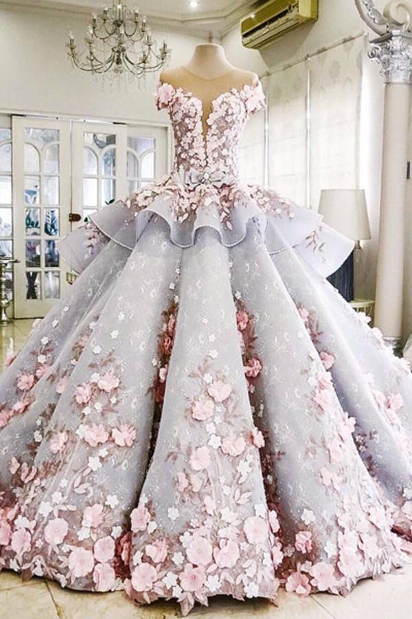 Pretty Backless Quinceanera Dress,Ball Gown Long Wedding/Prom Gown PFP Promfast Pretty Backless Quinceanera Dress,Ball Gown Long Wedding/Prom Gown PFP Promfast