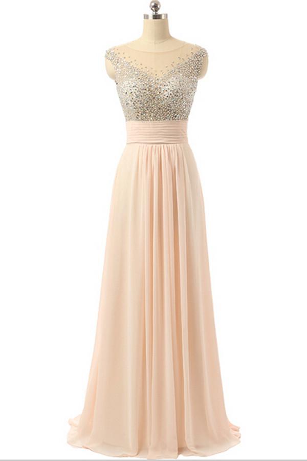Cap Sleeves Chiffon Empire Waist Beaded Long Prom Dresses PFP1279 Promfast Cap Sleeves Chiffon Empire Waist Beaded Long Prom Dresses PFP1279 Promfast