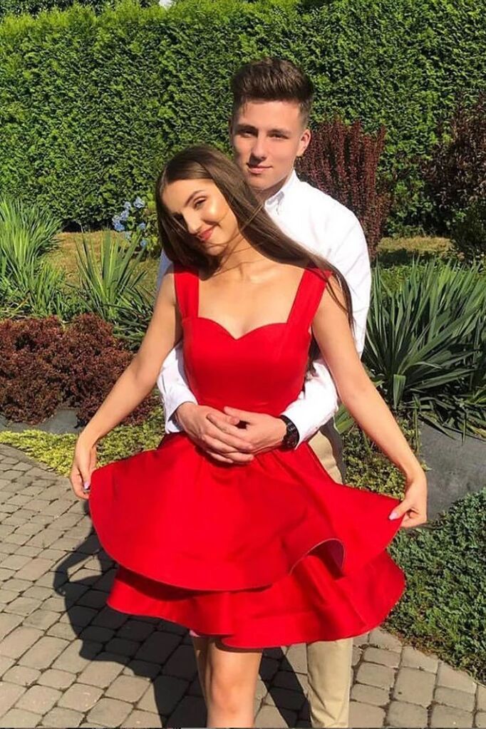 Cute Red Sweetheart Short Prom Dress,Homecoming Dress PFH0248 Promfast Cute Red Sweetheart Short Prom Dress,Homecoming Dress PFH0248 Promfast