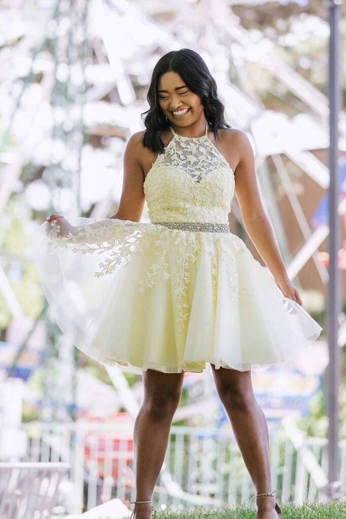 white gold short prom dresses Strapless Short White Prom Dress with Bubble Skirt White / 12