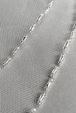 2 Layers Beaded Wedding Veil with Blusher Fingertip PFWV0016