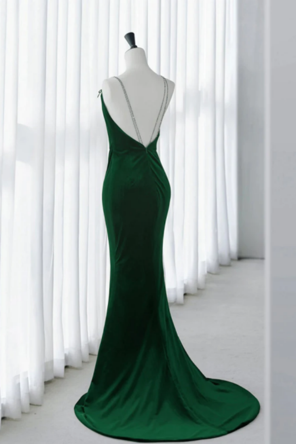 slim fit dress slacks Dark Green Velvet Off Shoulder Long Party Dress, Green A-line Formal P –  Frisco Dresses main image 0