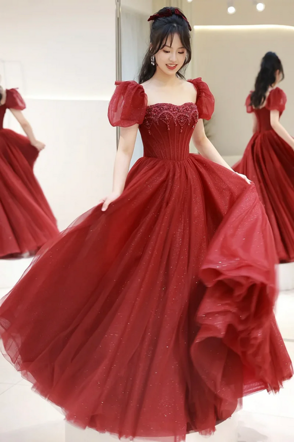 Lace Short Sleeve Formal Gown Satin Off The Shoulder Red Long Gown For Prom Prom Dresses Gorgeous Best Cocktail Gowns Red Lace Short Sleeve Formal Gown Satin Off The Shoulder Red Long Gown For Prom Prom Dresses Gorgeous Best Cocktail Gowns Red