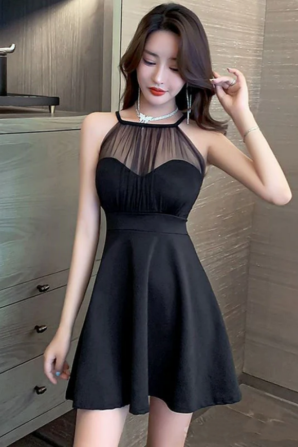 Black A Line Halter Short Homecoming Dresses,Cheap Short Prom Dresses Promfast Black A Line Halter Short Homecoming Dresses,Cheap Short Prom Dresses Promfast