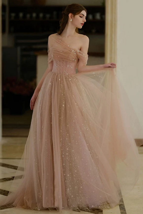 champagne formal dresses long Prom 2026 Glam & Elegant Up Back Embellishment La Femme Long Champagne Sequin