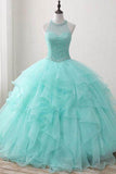 Ball Gown Long Beading Prom Dresses Cheap Formal Women Prom Dresses,Quinceanera Dress PFP0882