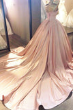 Pink Sweetheart Lace Long Ball Gown Prom Dress,sweet 16 dress PFP0942