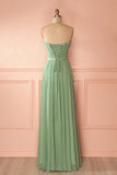 Simple Chiffon Plus Size Sweetheart Prom Dress, Lace-up Back Pleated Prom Dress PFP1016