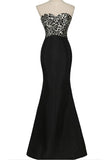 Mermaid Long Black Floor Length Sweetheart Simple Women Dress Prom Dresses PFP1052