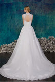 Real Beautiful Handmade Long Lace Beading Wedding Dresses PFW0291
