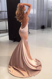 Mermaid Spaghetti Straps Sexy Prom Dresses. Cheap Formal Evening Dress PFP0516