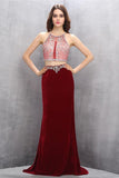 Gorgeous Long Beaded 2 Pieces Beading Mermaid Evening Gowns Prom Dresses PFP1160