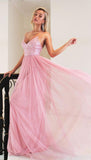 2019 Pink Long Princess Straps Prom Dress,Graduation Dress,Formal Evening Dress PFP0321