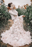 Promfast Pia Muehlenbeck Wedding Dress online, Cheap Wedding Dress, Modest Bridal Gown for Sale PFW0524
