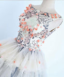 Unique Long Applique Ball Gown Prom Dress,Quinceanera Dresses,Sweet 16 Dress PFP0384