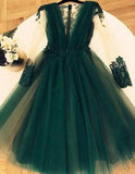 Cute A Line Tulle Green Short Homecoming Dresses,Graduation Dresses PFH0133