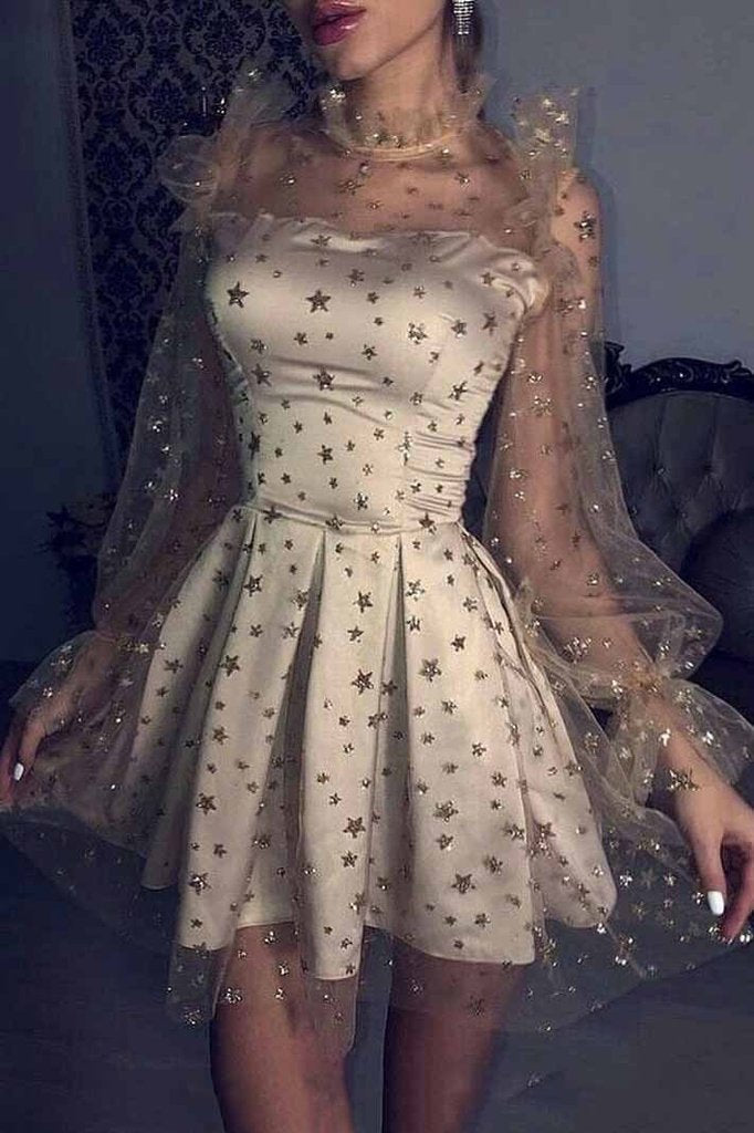 short star dress ZAFUL Prom Dress for Women's Trendy Side Slit Stars Velvet Cami Short Dress Deep Blue S