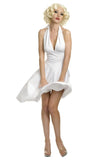 A Line Sexy White Halter Sleeveless Knee Length Homecoming Dress PFH0286