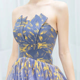 New Arrival A Line Strapless Long Prom Dress Formal Evening Dresses PFP1610