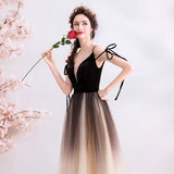 A Line Spaghetti Straps Tulle Long Prom Dress, Charming Evening Dresses PFP1612