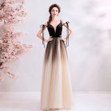 A Line Spaghetti Straps Tulle Long Prom Dress, Charming Evening Dresses PFP1612