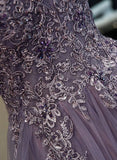 Beautiful Spaghetti Straps Lace Appliques Long Prom Dresses Evening Dresses PFP1650