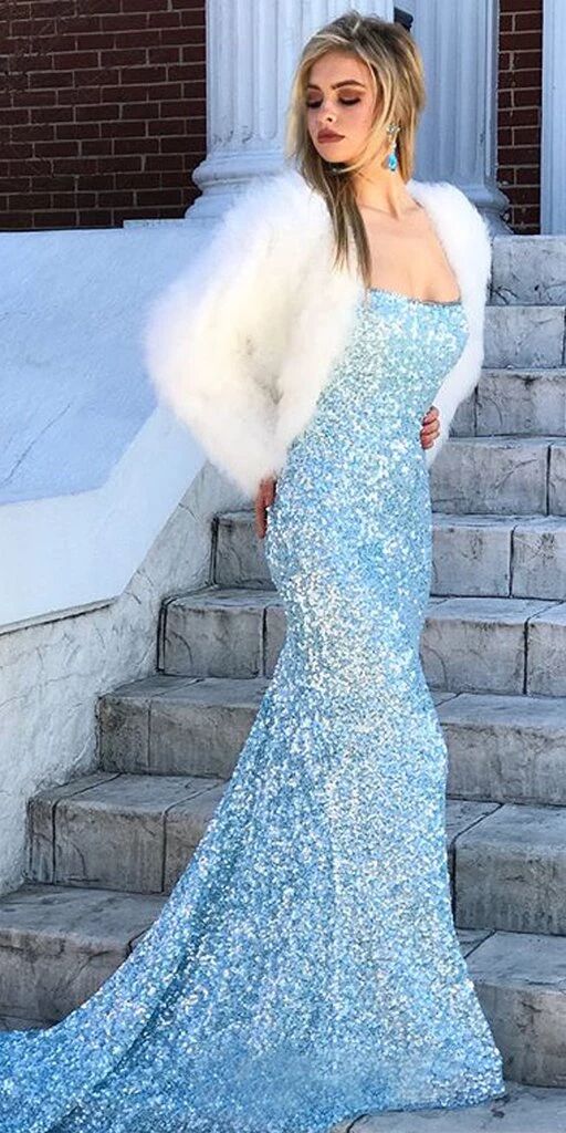 amazon sky blue dress Mermaid Sequins Long Prom Cheap Evening Dresses PFP1661 – Promfast Color:OXFORD BLUE STRIPE Sage Green sale-occasion VENUS Venice Skirted Swim