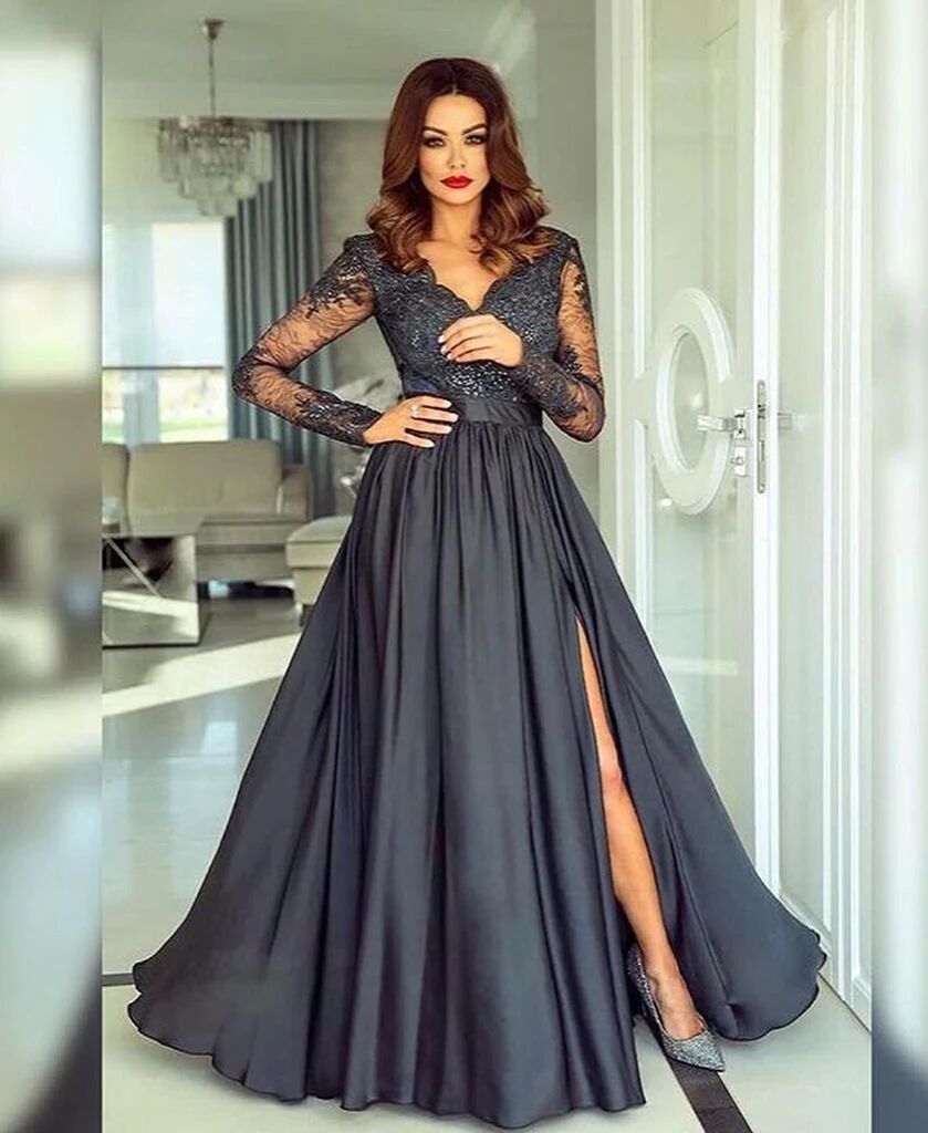Wedding Dress Two Piece Long Sleeve Homecoming Dress Sleeve Wedding Elegant Modern Ball Dress A-line V Neck Long Sleeves Prom Dresses Lace Appliques Wedding Dress Two Piece Long Sleeve Homecoming Dress Sleeve Wedding Elegant Modern Ball Dress A-line V Neck Long Sleeves Prom Dresses Lace Appliques
