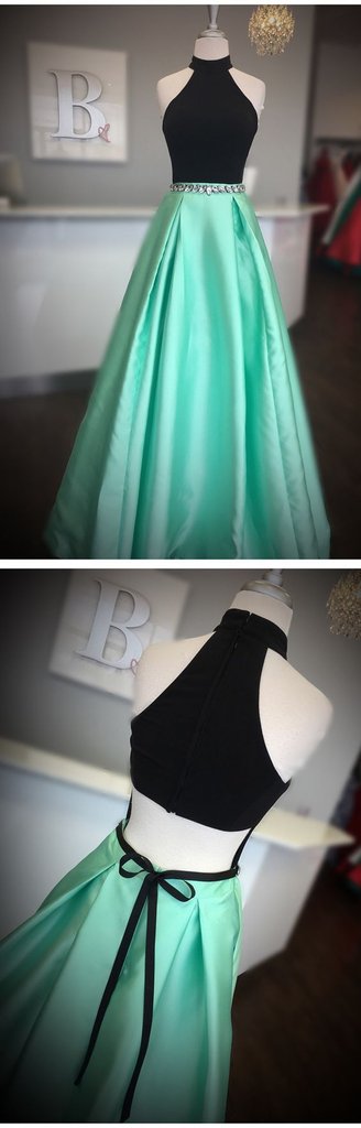 open lace back dress Gorgeous Sequins Mint Prom Dress With Butterfly Long Evening Dresses s –  SELINADRESS main image 0