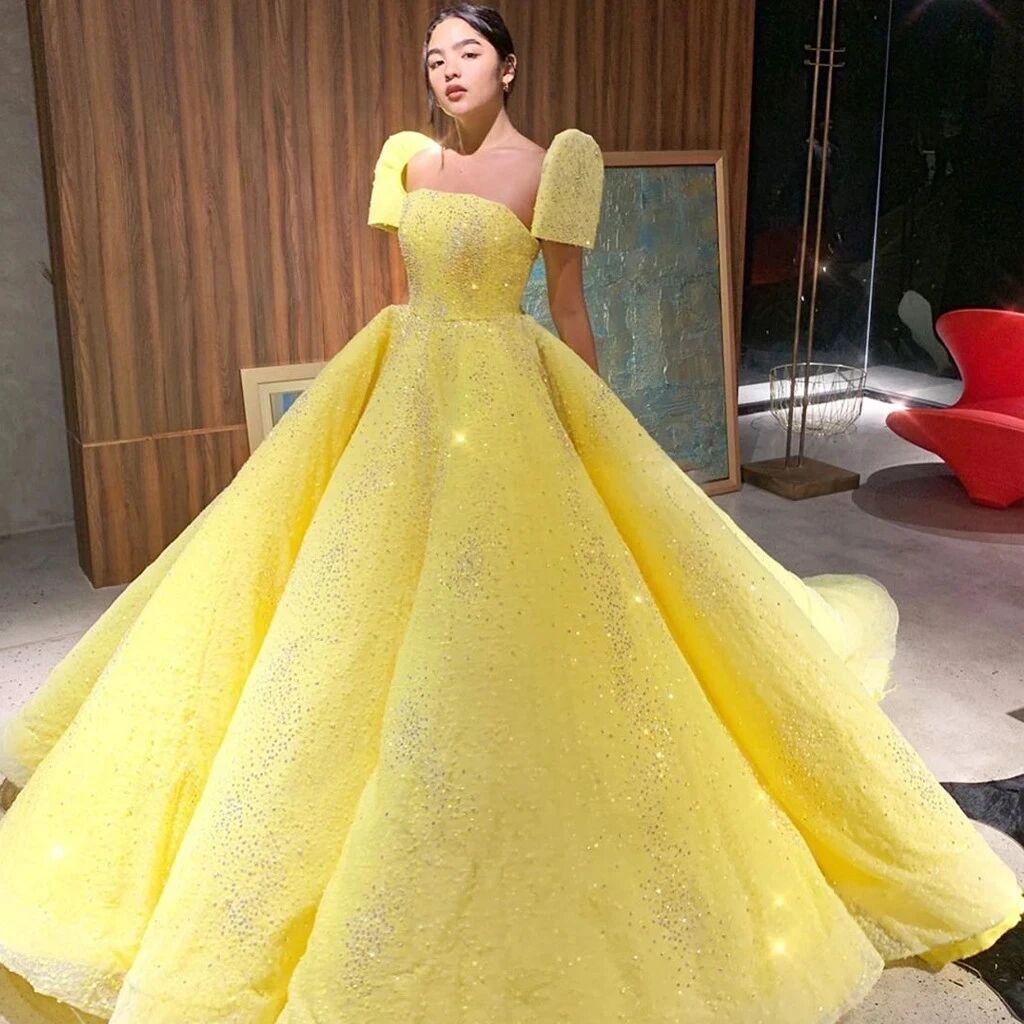 Yellow Ball Gown Yellow Gown For Debut Golden Yellow Yellow Gown