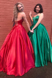 Simple Sweetheart A Line Prom Dress, Long Charming Evening Dresses