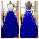 Royal Blue Prom Dresses, Long A Line Cheap Evening Dress PFP0577