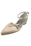 Charming Ankle Strap handmade Comfy Flats For Wedding PFWS0017
