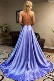 Promfast Spaghetti Straps Long Prom Dresses, A Line Simple Formal Evening Dresses PFP1821