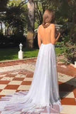 Sparkly Sequin Long Prom Dress Spaghetti V Neck Backless Evening Dress PFP1759