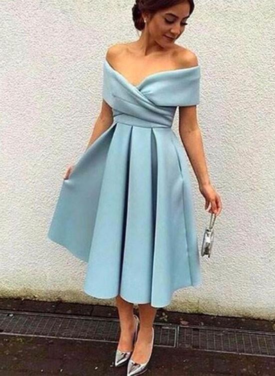 Elegant Knee Length Prom Dresses,Vintage Short Homecoming Dresses PFP0   Promfast