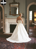 New 2021 A-Line Sleeveless Spaghetti Strap Lace wedding dress, cheap wedding gown PFW0479