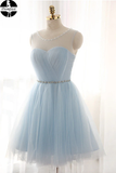 Promfast beautiful Tulle Short Prom Dresses Homecoming Dresses PFH0309