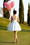 Promfast Straps Mini Party Dresses Romantic Homecoming Dresses Graduation Dress PFH0347