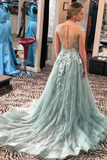 Promfast Illusion Neckine A Line Cap Sleeves Prom Dresses Lace Appliques Formal Evening Gowns PFP2148