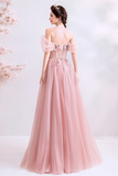 Promfast Chic A line Off the shoulder Beautiful Prom Dress Unique Long Formal Gowns PFP2203