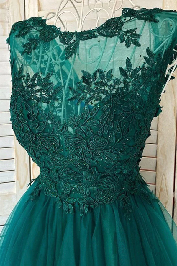 Promfast Round Neck Green Lace Short Prom Homecoming Formal Graduation Promfast Round Neck Green Lace Short Prom Homecoming Formal Graduation