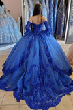 Promfast Ball Gown Detachable Long Sleeves Quinceanera Dresses Wedding Dresses PFP2284