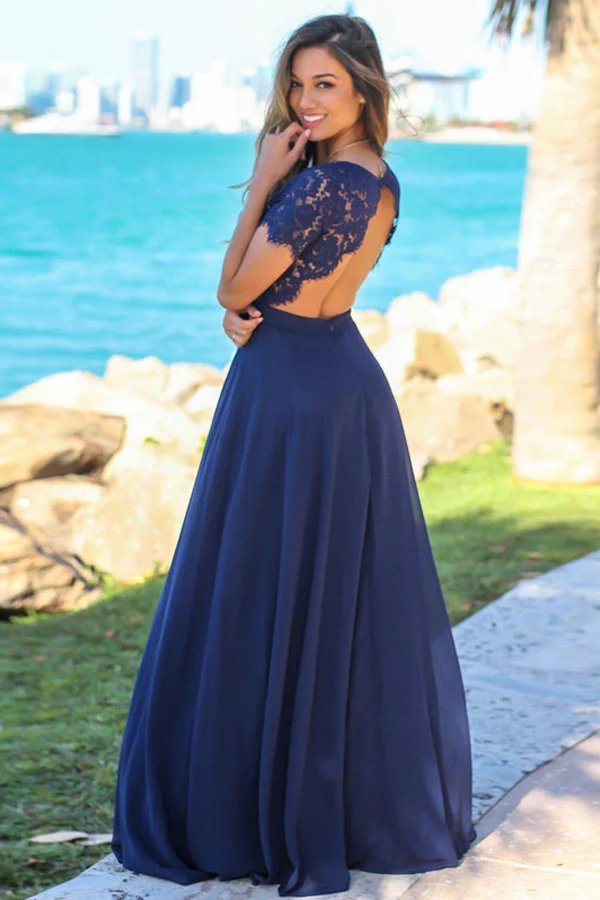 Chiffon Sweetheart Neckline A Line Bridesmaid Dresses With Appliques P   Promfast